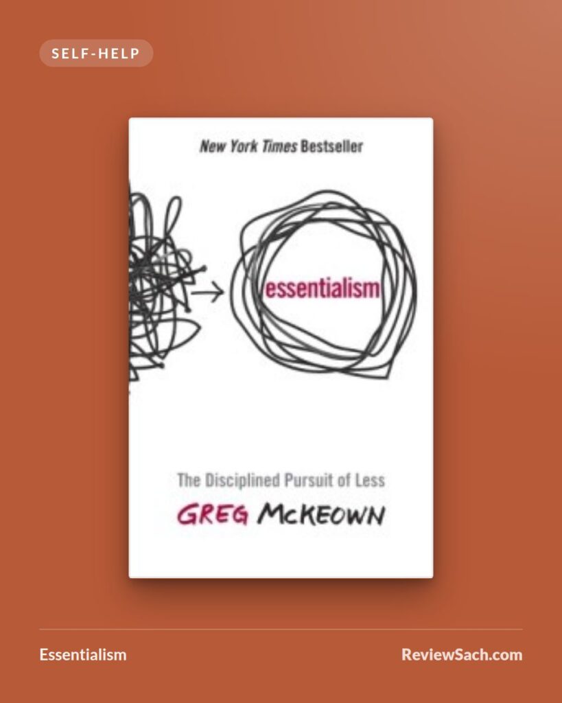 Essentialism by Greg McKeown (book cover)