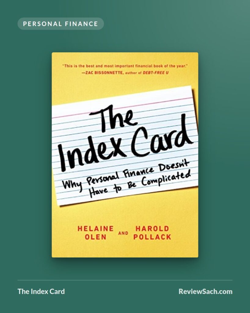 The Index Card by Helaine Olen and Harold Pollack (book cover)