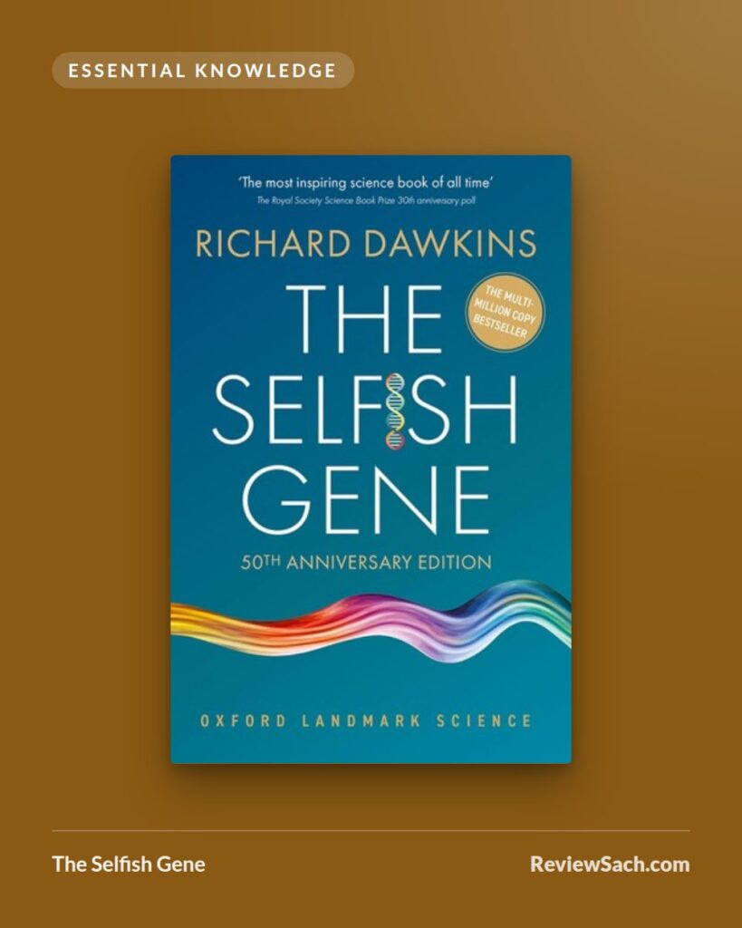 The Selfish Gene by Richard Dawkins (book cover)