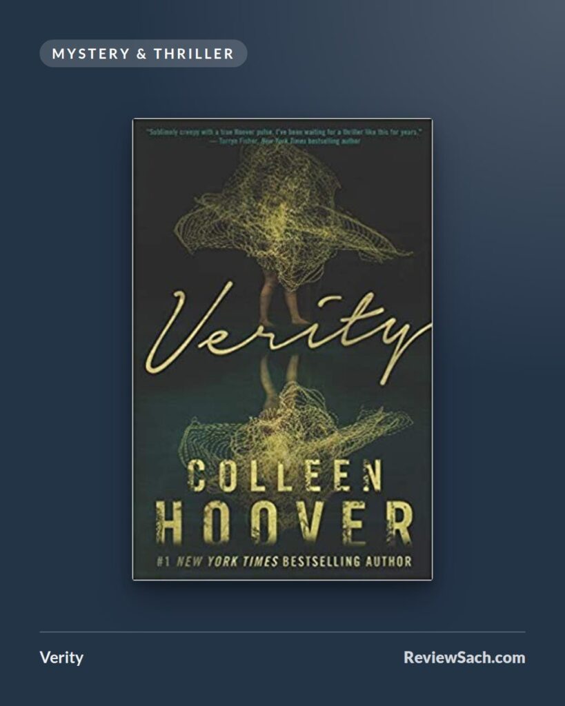 Verity by Colleen Hoover (book cover)