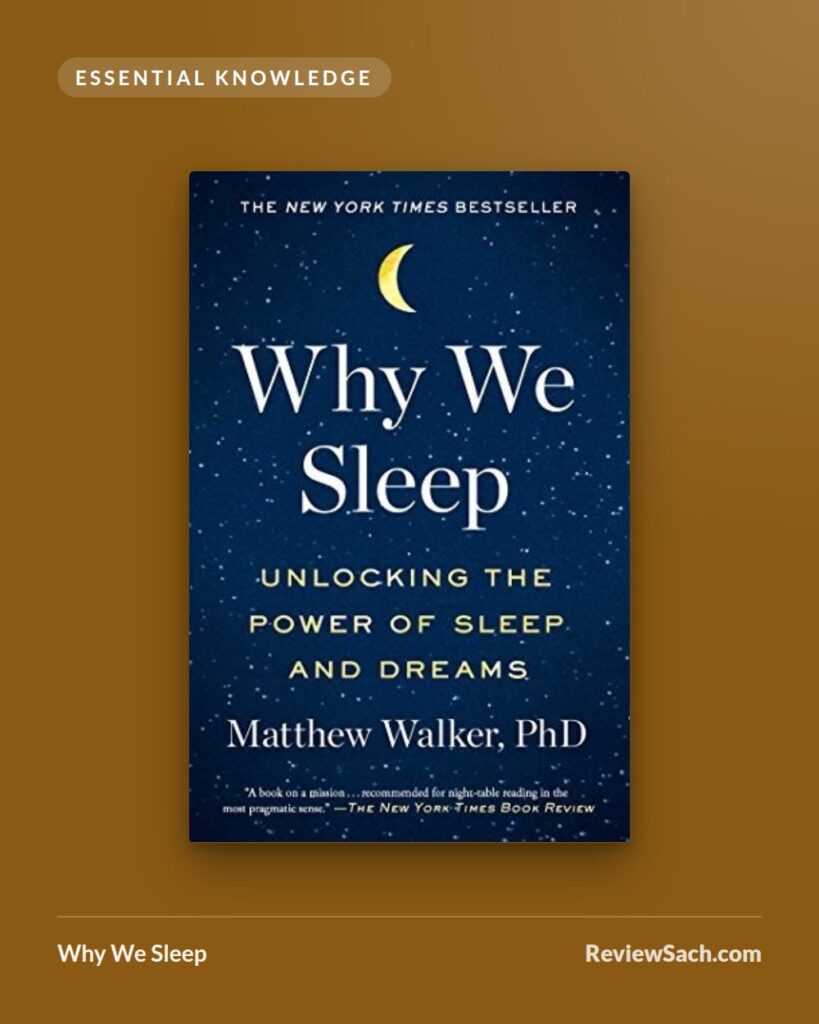 Why We Sleep by Matthew Walker (book cover)