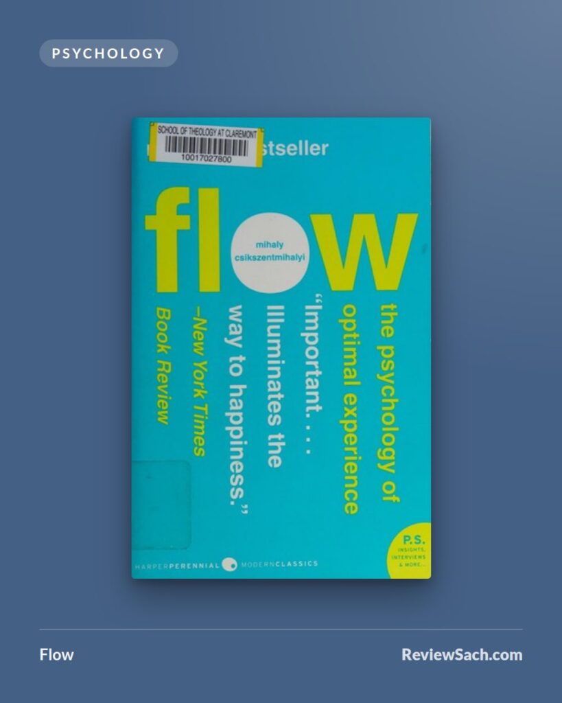 Flow by Mihaly Csikszentmihalyi (book cover)