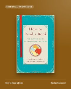 How to Read a Book by Mortimer J. Adler and Charles Van Doren (book cover)