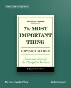 The Most Important Thing by Howard Marks (book cover)